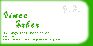 vince haber business card